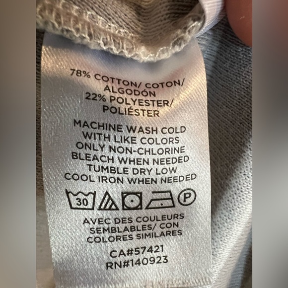 Loft Women’s Gray And White Stripe Short Sleeve Tshirt Dress Size Small - Picture 4 of 5